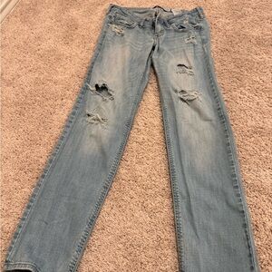 Light Blue Distressed Women Jeans